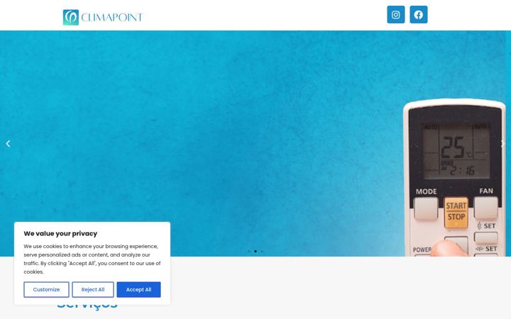 Screenshot van climapoint.com.br