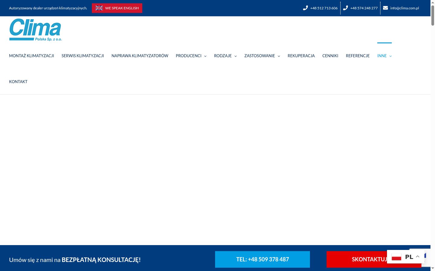 Zrzut ekranu banera zgody wyświetlanego przed jakąkolwiek interakcją