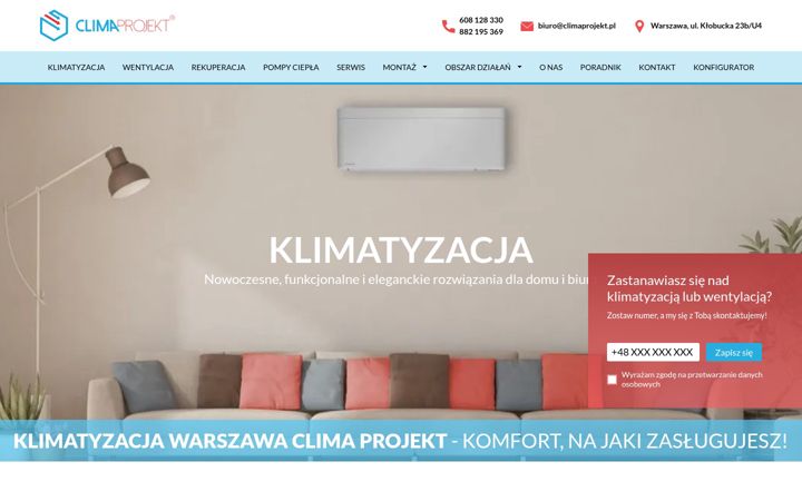 Screenshot of climaprojekt.pl