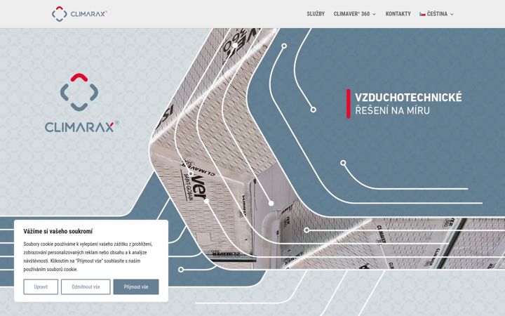 Screenshot of climarax.com