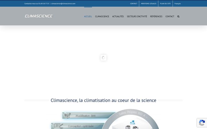 Screenshot of climascience.com