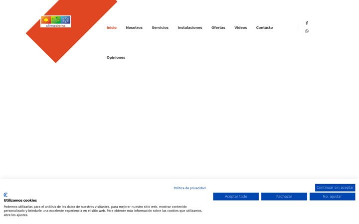 Screenshot of climasierra.es