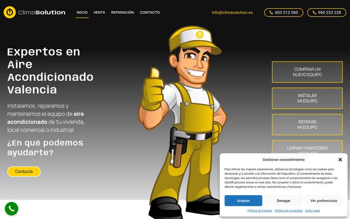 Screenshot of climasolution.es