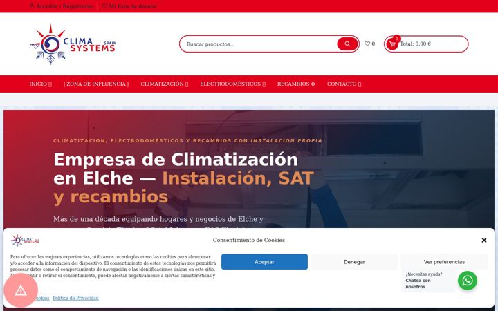 Képernyőkép: climasystems.es