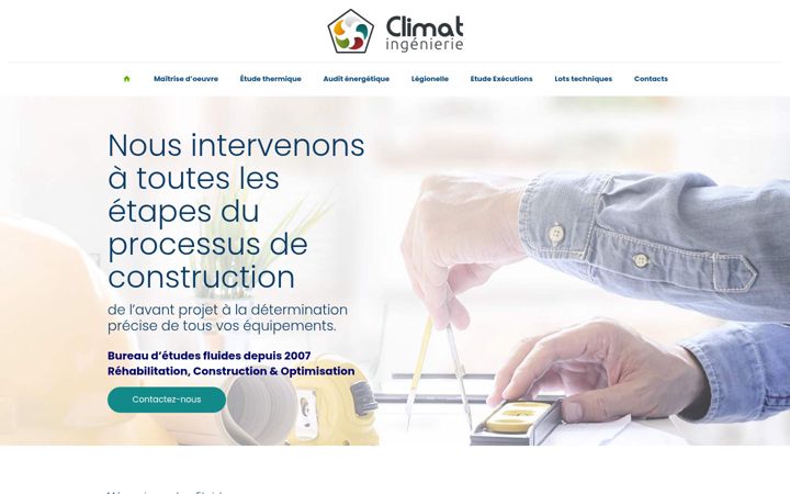Snímek obrazovky climat-ingenierie.fr