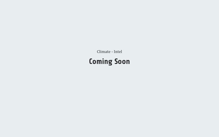Screenshot stránky climate-intel.org
