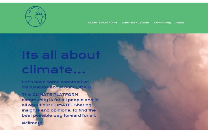 Screenshot of climate-platform.com