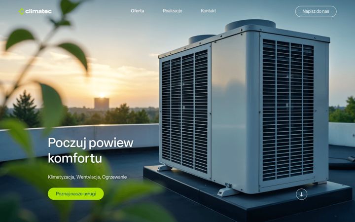 Екранна снимка на climatec.pl