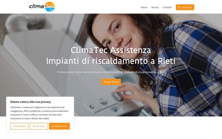 Screenshot of climatecassistenza.it