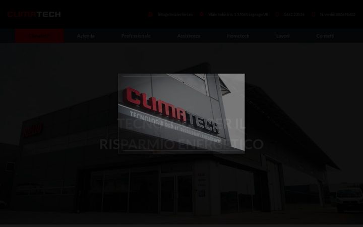 Captură de ecran a climatechsrl.net