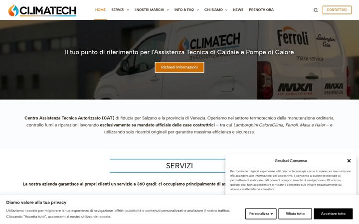 Screenshot of climatechsrls.com