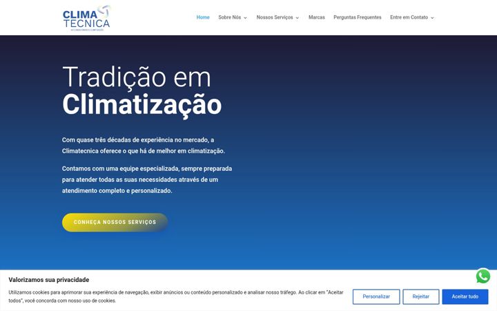 Screenshot of climatecnica.com.br