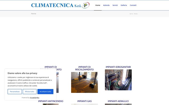 Screenshot of climatecnicasrl.it