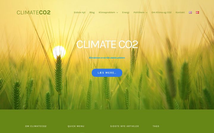 Screenshot of climateco2.com