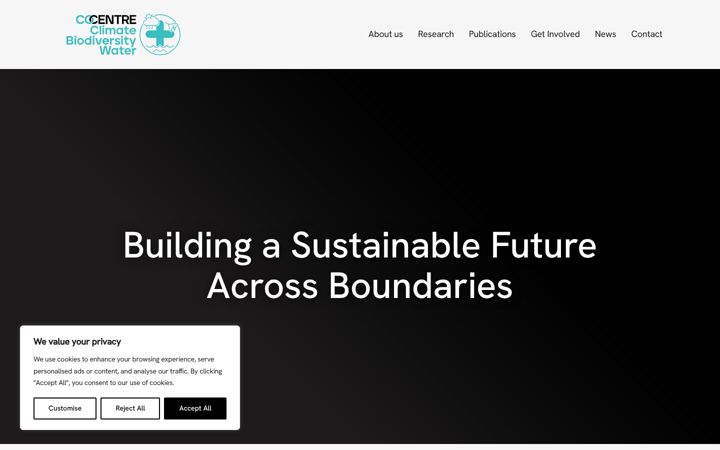 Screenshot stránky climatecocentre.org