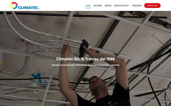 Screenshot of climatecsrl.it