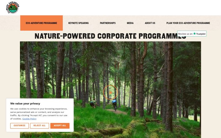 Screenshot von climateexplorers.co.uk