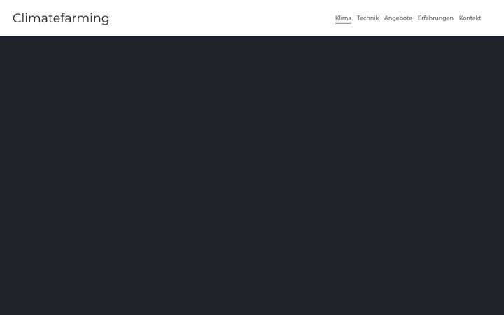 Screenshot of climatefarming.ch