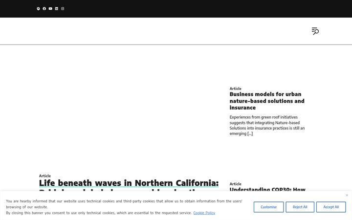 Screenshot of climateforesight.eu