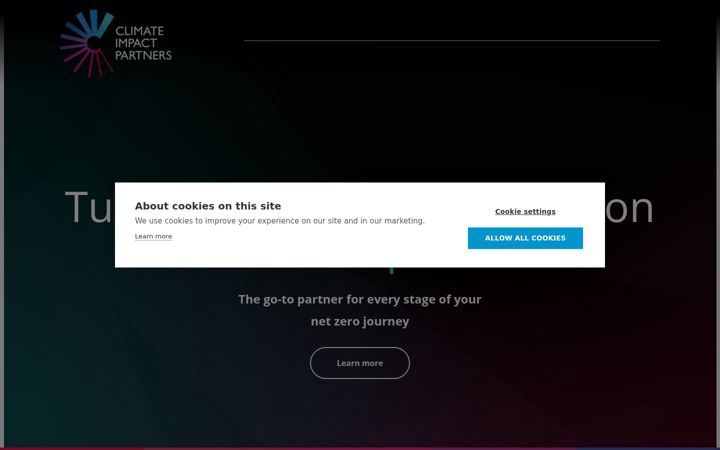 Screenshot of climateimpact.com