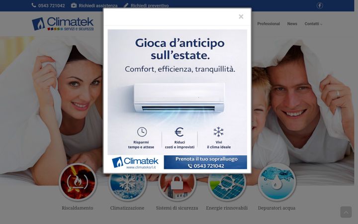 Screenshot of climateksrl.it