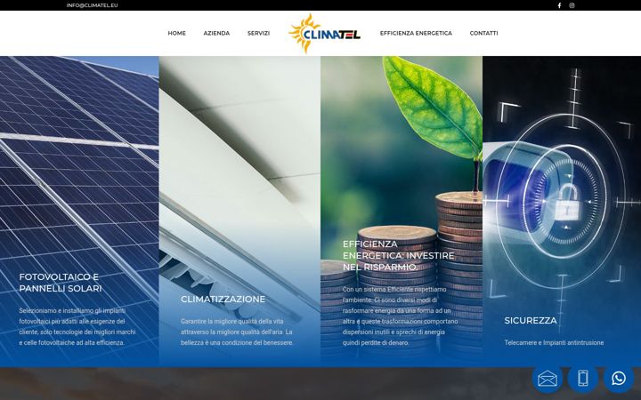 Captura de pantalla de climatel.eu