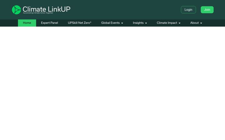 Screenshot stránky climatelinkup.com