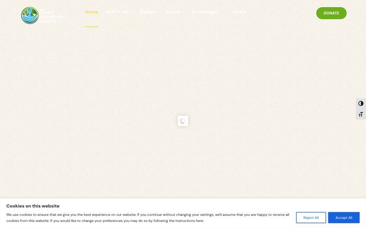 Screenshot stránky climaterestorationalliance.org