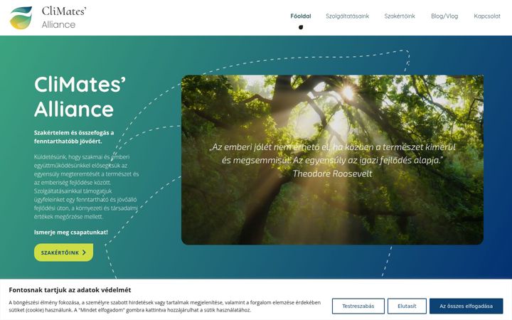 Screenshot του climates.hu