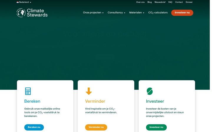 Snímek obrazovky climatestewards.nl