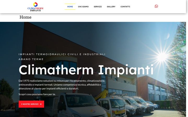 Screenshot of climathermimpianti.it
