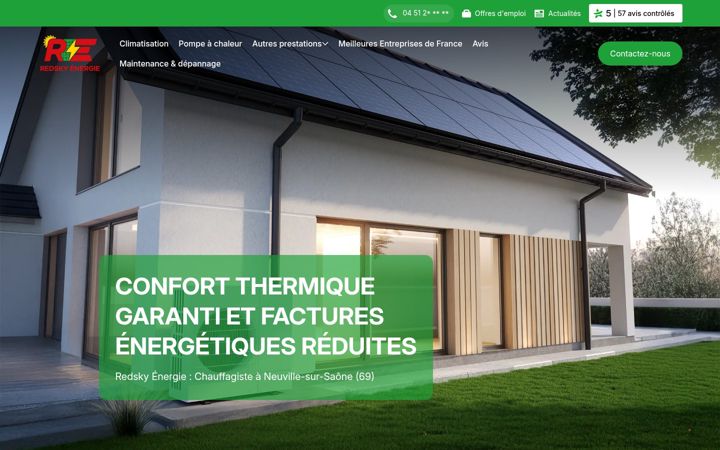 Capture d'écran de climatisation-redskyenergie.fr