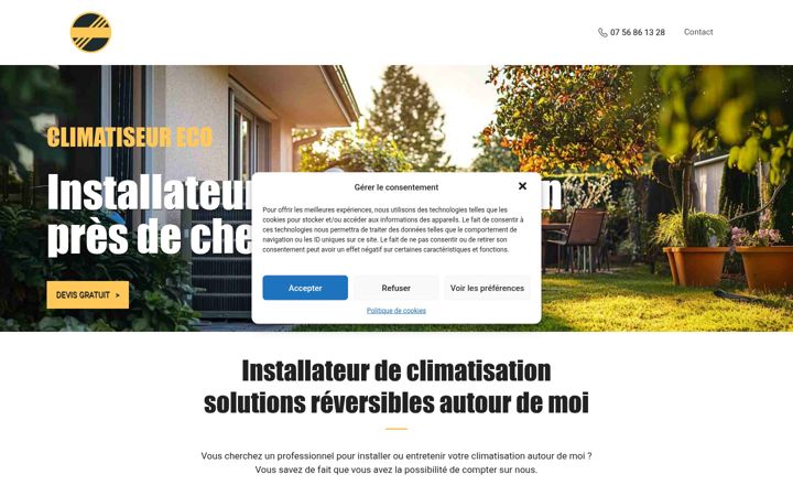 Screenshot of climatiseur-eco.fr