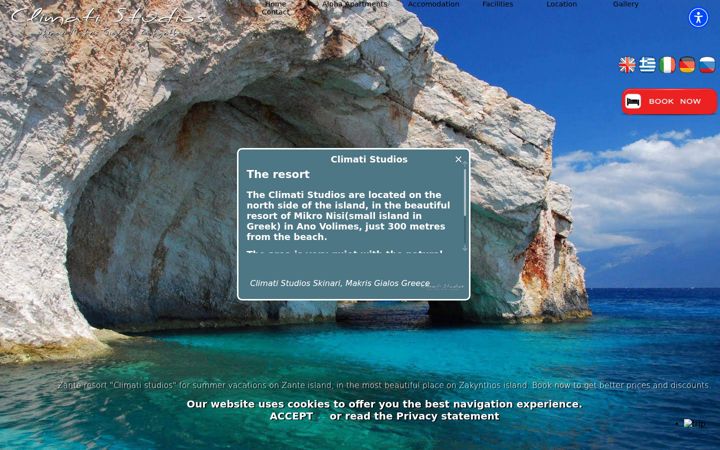 Screenshot von climatistudios.com