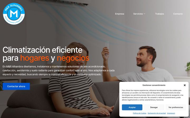 Screenshot of climatizacionalhambra.es