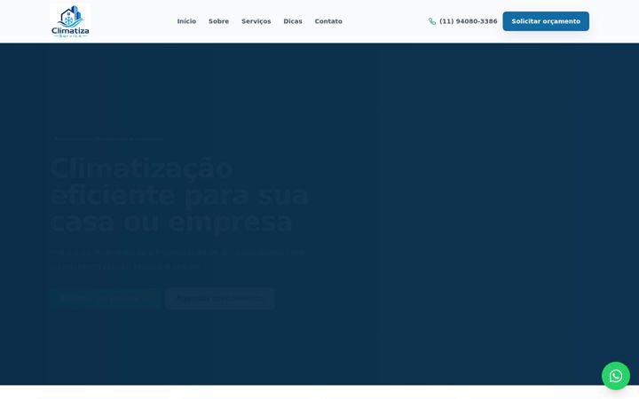 Screenshot of climatizaservice.com.br
