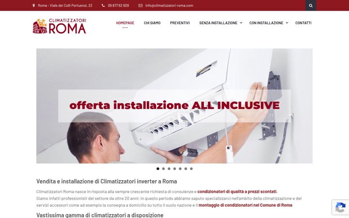 Screenshot of climatizzatori-roma.com
