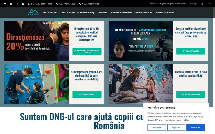 Snimka zaslona za climbagain.ro