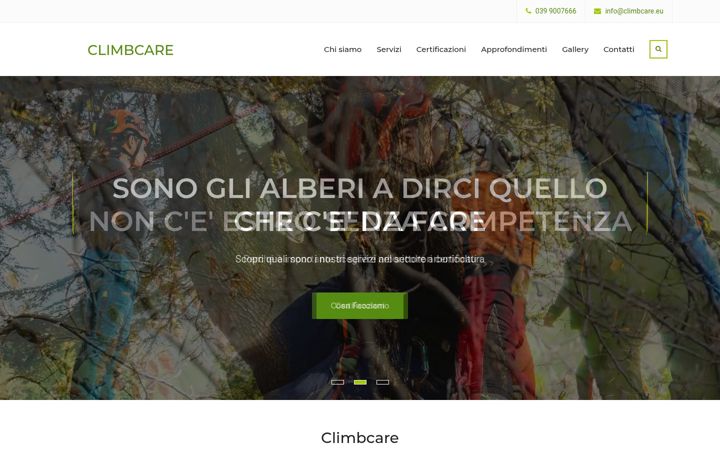 Screenshot of climbcare.eu