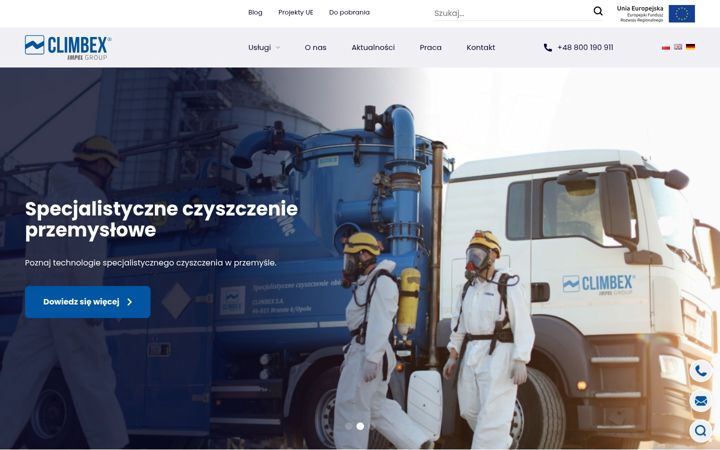Screenshot of climbex.pl