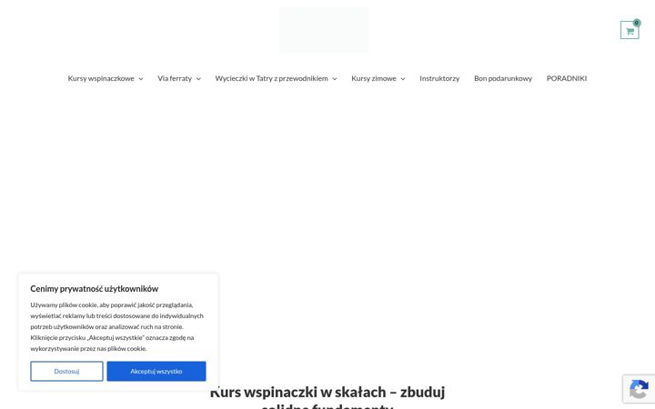 Екранна снимка на climbingacademy.pl