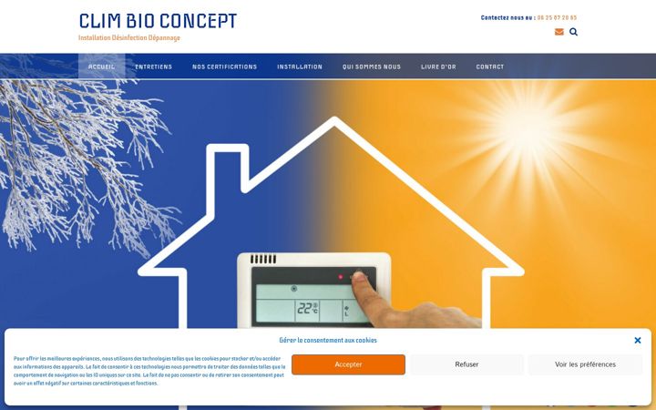 Képernyőkép: climbioconcept.fr