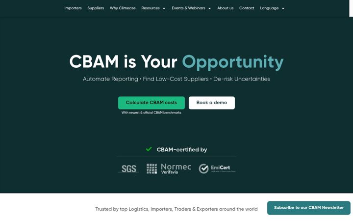 Screenshot of climease.com