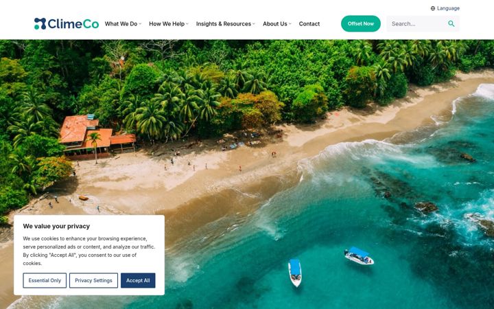 Screenshot of climeco.com