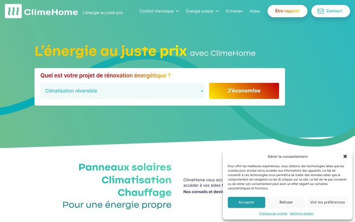 Képernyőkép: climehome.fr