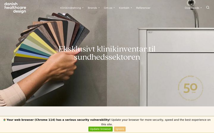 Screenshot of climo.dk