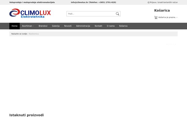 Screenshot von climolux.hr