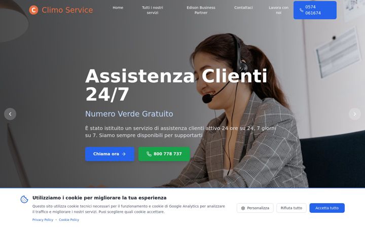 Screenshot of climoservice.com