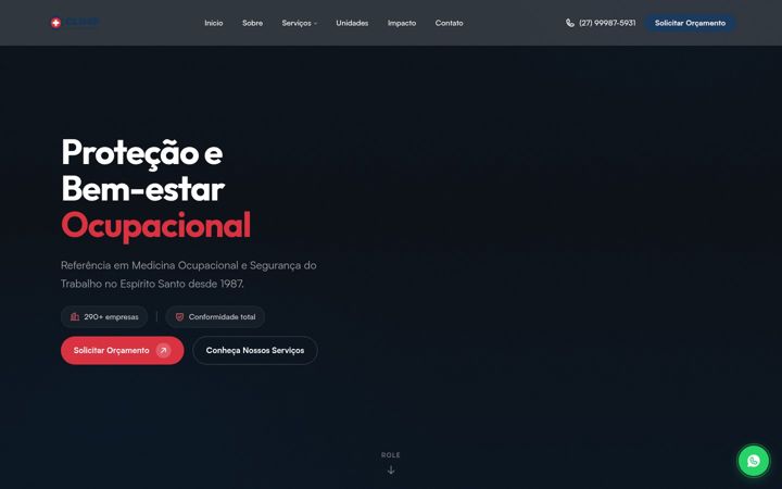 Screenshot of climpmedicina.com.br