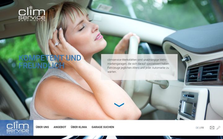 Screenshot of climservice.ch